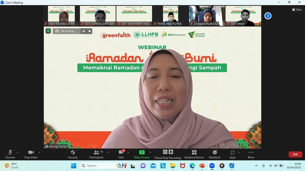 Ramadan Jaga Bumi, Ajak Umat Muslim Adopsi Gaya Hidup Ramah Lingkungan CirebonMU