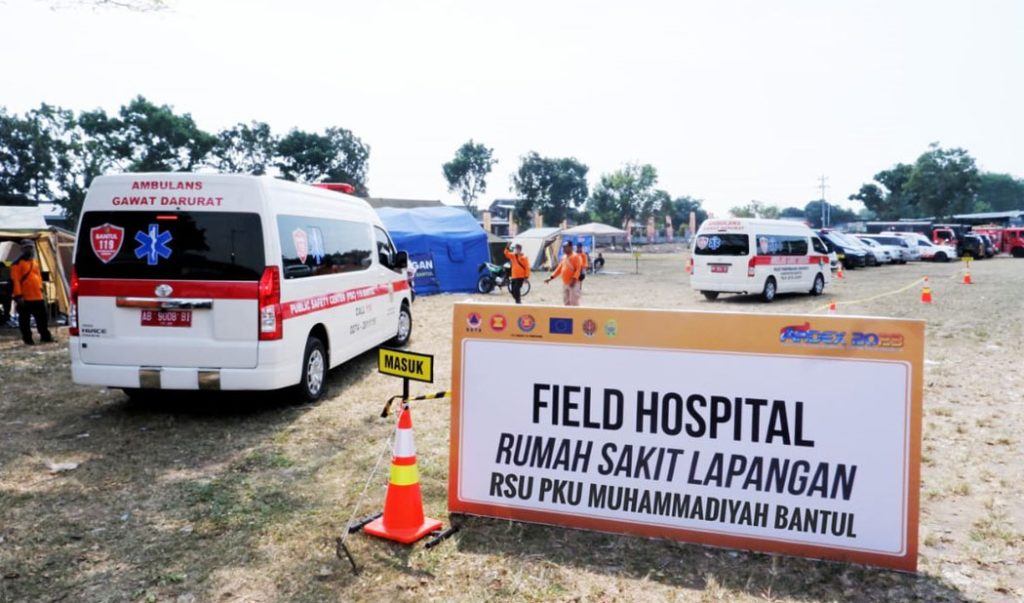 Ikuti Geladi Internasional ARDEX 2023, RS PKU Bantul Kerahkan RS Lapangan CirebonMU