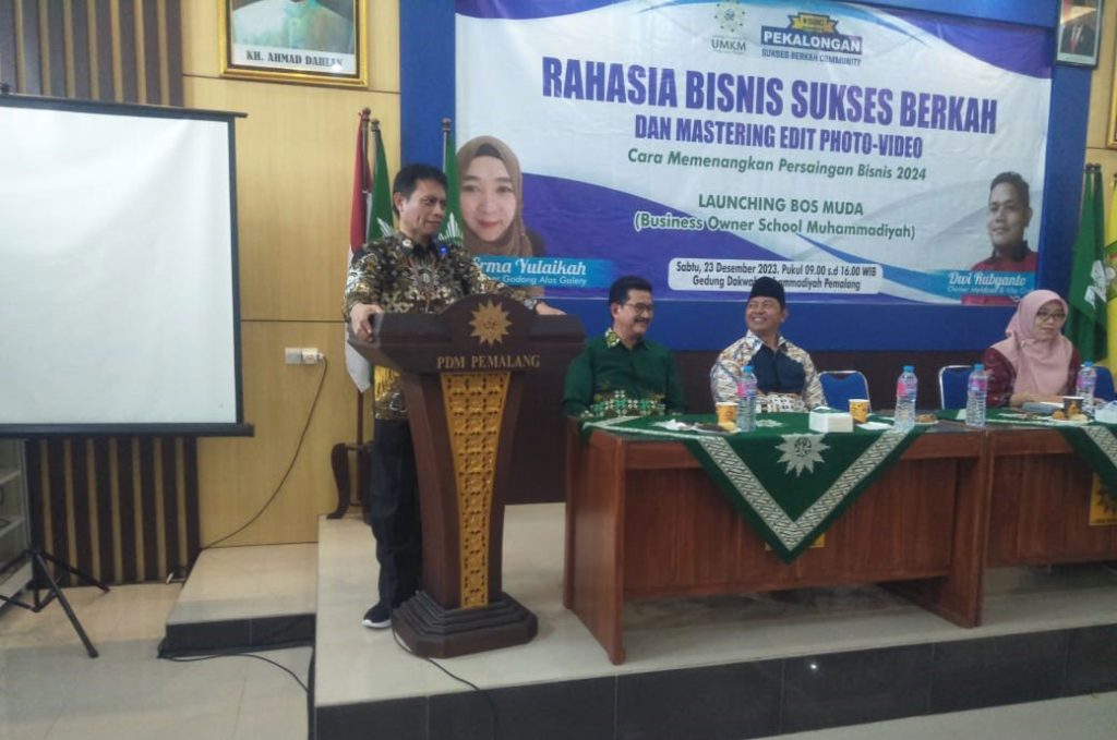 LP UMKM PDM Pemalang Launching Bisnis Owner School Muhammadiyah CirebonMU