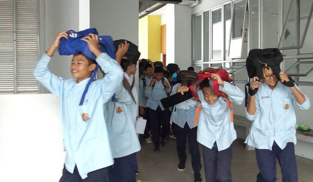 Siap Hadapi Bencana Gempa, Madrasah Mu’allimin Muhammadiyah Yogyakarta Gelar Simulasi Kesiapsiagaan CirebonMU