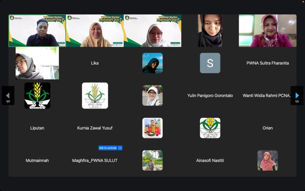 Pertajam Aksi, PP Nasyiatul Aisyiyah Gelar Webinar Diplomacy Day I CirebonMU